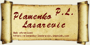 Plamenko Lašarević vizit kartica